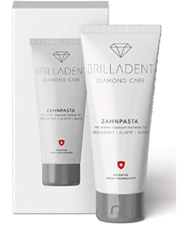 Brilladent Diamond Toothpaste - 75ml Tube | Prevents Periodontitis & Tartar | Protects Tooth Surfaces | Low Abrasion | Delayed Plaque | Whiter Teeth - Buy Online on GoSupps.com