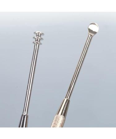 Stainless Steel Spiral Ear Pick Spoon - Double-Ended Ear Wax Removal Tool (Silver) - Buy Online on GoSupps.com