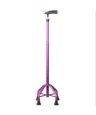 Canes Old Man' s Crutches Telescopic Four- Footed Sticks Small Corners Anti- Skid Adjustment Ultra- Light Walking Walkers Made in China Smooth Sailing
