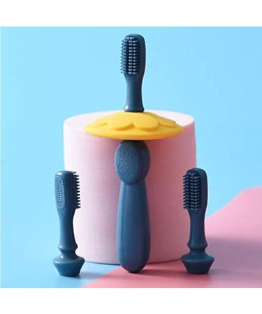 SUICRA Silicone Toothbrush - Soft Bristles Deciduous Design Blue - International Shipping Available - Buy Online on GoSupps.com