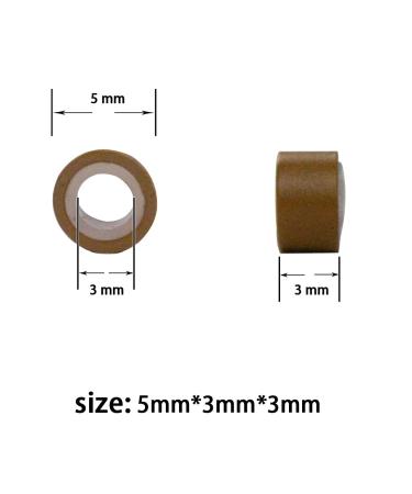 500 Pieces 5mm Micro Rings - Dark Blonde Silicone Hair Extension Links - Buy Online on GoSupps.com