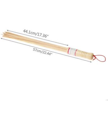 Bamboo Massage Stick with Lanyard - Handheld Manual Massage Tool for Relaxation & Therapy | Shop Internationally - Buy Online on GoSupps.com