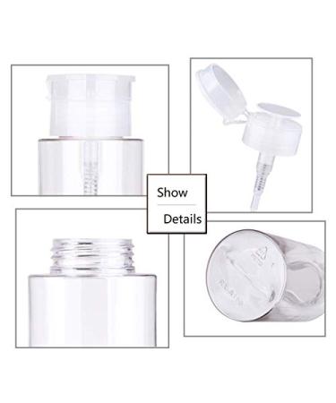 LASSUM 2-Pack 3.5 oz Plastic Pump Dispenser Nail Polish Remover Bottle with Flip Top Cap - Buy Online on GoSupps.com