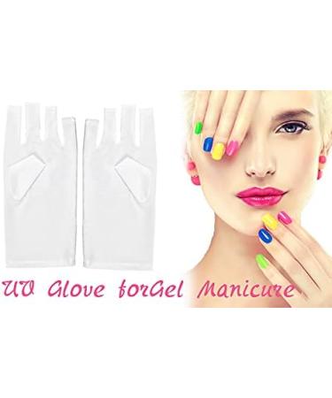 UV Shield Gloves for Gel Manicures - 2 Pair Anti UV Sunscreen Gloves for Women - Buy Online on GoSupps.com