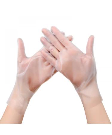 Disposable Gloves TPE Thickened Durable PVC Food Grade Latex Rubber Household Catering Kitchen Baking 100 only-M Medium