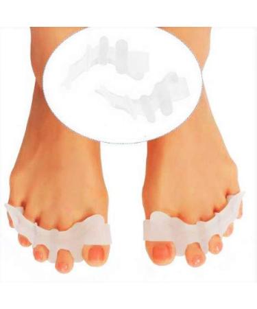 Flexible Toe Spreaders, Hammer Toe Straightener, Soft Toe Stretcher, Silicone Hammer Toe Corrector, Toe Separator for Bunions for Men and Women