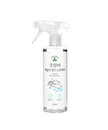 Clean B Daily Hand Wash Spray 13.5 Fl Oz | No-Rinse Hand Cleaner Food-Grade Ingredients Refreshing Eucalyptus & 7 Herbal Blend