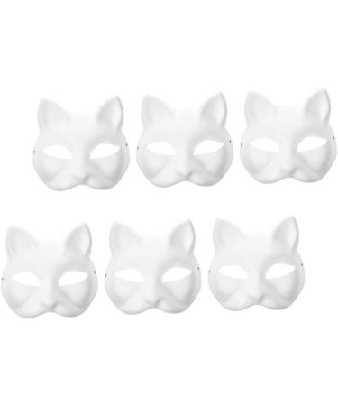 ABOOFAN 6-Pack Empty Fox Halloween Masks - DIY Hand-Painted Opera & Mardi Gras Masks - Perfect for Creative Projects - Buy Online on GoSupps.com