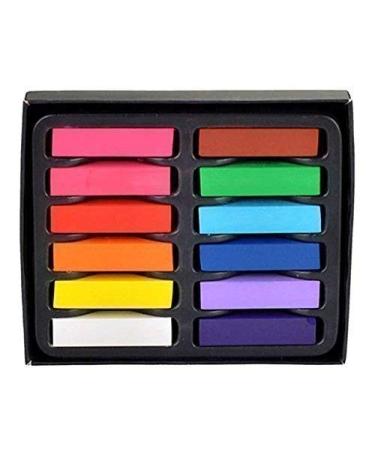 Trimming Shop Temporary Hair Chalk Colour Pastel Hair Dye - 12pcs Hair Chalk Set Non-Toxic Pastel Hair Dye Hair Color for Halloween Makeup Birthday Salon Washable Hair Dye Pack of 1 12 Count (Pack of 1) - Buy Online on GoSupps.com