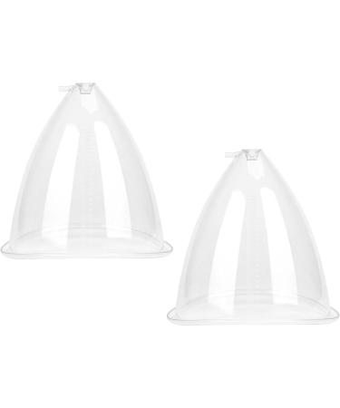 Buy 2 x Lifting Cups 150ml/180ml - Breast Enlargement & Buttock Lift Body Massage - Transparent White - Buy Online on GoSupps.com