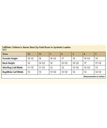 TuffRider Kids Starter Back Zip Field Boots - Black, Size 4 Regular Wide | Synthetic Leather - Buy Online on GoSupps.com