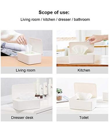 Tissue Box Tissue Dispenser Tissue Box Dry Wet Tissue Paper Case Wet Wipes Box Wet Wipes Storage Box Wipes Dispenser Box Care Baby Wipes Napkin Storage Box Wipes Dispenser Home - Buy Online on GoSupps.com