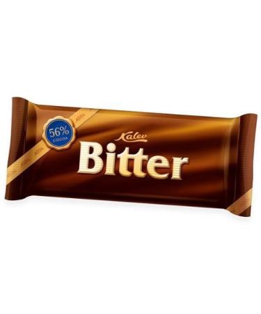 Kalev Pack of 4 Kaolev bitter dark chocolate bars 100g