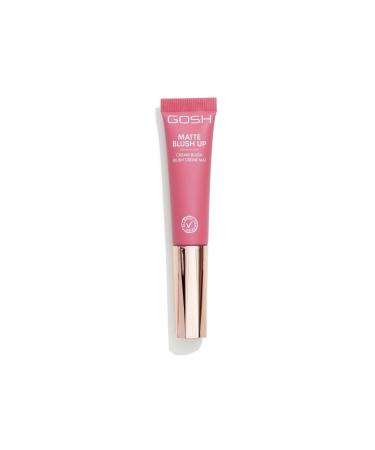 Gosh Cream Blush Matte Blush-Up I Liquid Blush For a matt fresh finish i cream rouge with built-in sponge for on the go I perfume-free allergy-certified & vegan i 003 Cherry Berry