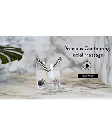 Haute Custom Beauty Amethyst & Ros gold Facial Massage Device | Anti-Aging Beauty Tool for Face & Neck | Boost Blood Flow & Skin Elasticity - Buy Online on GoSupps.com