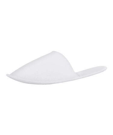 Queuca disposable slippers Hotel slippers Hotelslipper Guest lip shoes set slippers men and ladies slippers disposable slippers multi -way bathing lip for hotel spa 100 pairs white