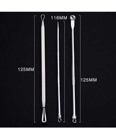 Blackhead Extractor Blackhead Remover - 3Pcs for Skin Cleanser Tool Blackhead Remover Tool Comedone Extractor Skin Cleansing Stainless Steel Needles Pimple Remover - Blackhead Remover - Buy Online on GoSupps.com