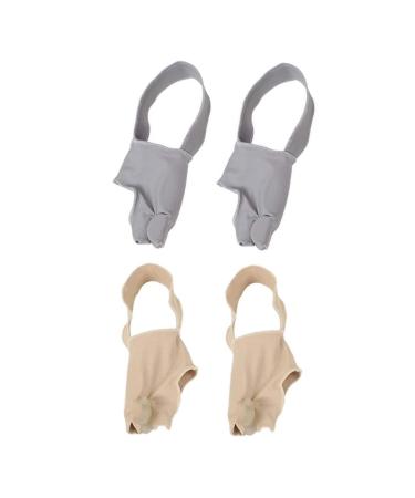Wrist Brace Foot Protector Thumb Splint Wrist Supports Silicone Socks 2 Pairs Dividers Bone Guard Hand Splint Appliance Foot Protector Covers Big Socks Thumb Brace Assorted Color S
