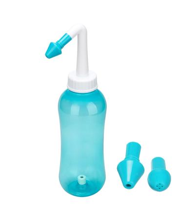 500ml Sinus Rinse and Nasal Irrigation Nose Care Perfect for Cleaning Your Sinuses Nose Allergies Colds and General Hygiene for Adult & Kid BPA Free Nasal Wash Bottle Soothing Wash(Green)