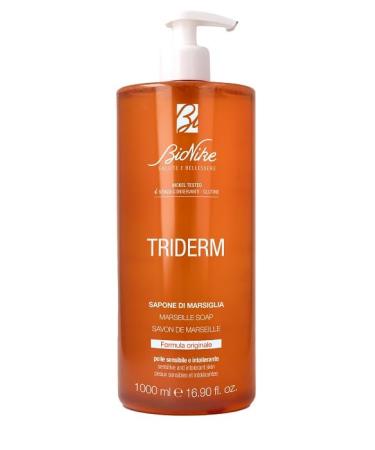 Special offer: 1000ml Bionike Triderm Marseille liquid soap for sensitive and intolerant skin gentle cleanser with protective and moisturizing action provides softness.