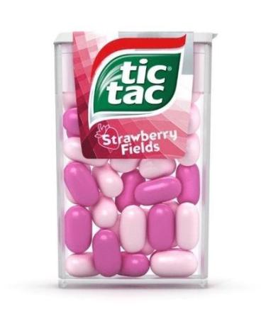 Tic Tac Strawberry Fields 18g (Pack of 24 x 18g) Delicious Tasty And Twisty Treat Gift Hamper