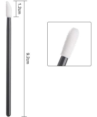 100PC Black Disposable Lip Brushes - Premium Makeup Applicator Tool for Lipstick & Lip Gloss | Perfect for Beauty Kits - Buy Online on GoSupps.com