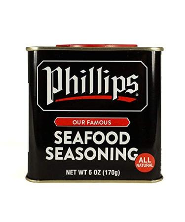 Phillips Seafood Seasoning - Maryland's World Famous Shrimp, Fish and Crab Cake Seasoning used in Phillip's Seafood Restaurants (1) 6 Ounce (Pack of 1)