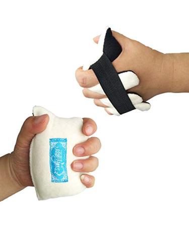 1PC Finger Separator Protection Hand Contracture Cushion Finger Rehabilitation Training Device for Stroke Hemiplegia Elders (S) Average size 1