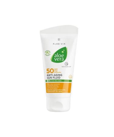 LR Health&Beauty Aloe Via Aloe Vera 50SPF Sun Hight Protection Anti Aging Sun Fluid Face Cream 50 ml./1.7 fl.oz.