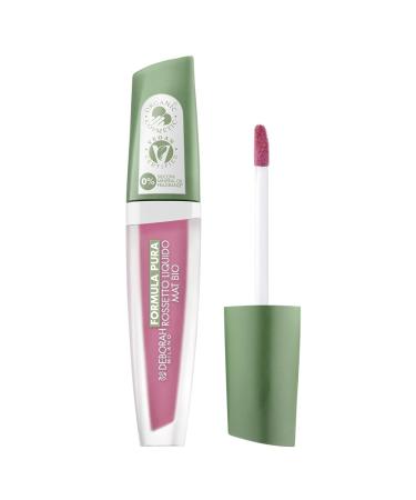 DEBORAH Deborah Milano Pure Organic Liquid Lipstick Matte Effect No. 02 Vintage Roses Velvety Effect Gives Long Lasting Soft Full Lips 4.5 g