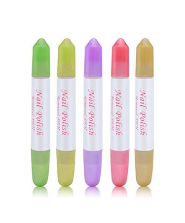 Warm Girl 5 Pcs Acetone Nail Art Polish Corrector Remover Pen | 15 Changeable Tips - Buy Online on GoSupps.com