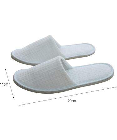 Buy QUUPY 2 Pairs Closed Slippers - Spa & Hotel Wear | UK Size 6/9 | Comfortable & Stylish White Slippers for Parties - International Shipping Available - Buy Online on GoSupps.com