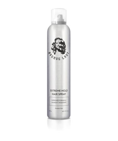 Extreme Hold Hair Spray For Women (10 oz) - by Avenue Lady Hair Products - Extra Firm Hold Hairspray for All Hair Types Contains Natural Extracts - Paraben-Free Hair Spray Extreme Hold Hair Spray for Women 10 oz