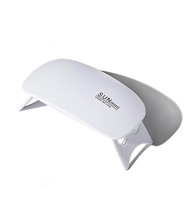 Uv Nail Lamp Mini 6W Uv Lamps Led Nail Lamp Gel Nail Lamp Usb Plug Quick Drying and Convenient Carrying.(White)
