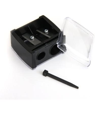 Gcroet Precision Cosmetic Pencil Sharpener for Eyebrow and Eyeliner - 2 Hole Plastic Sharpener - Buy Online on GoSupps.com
