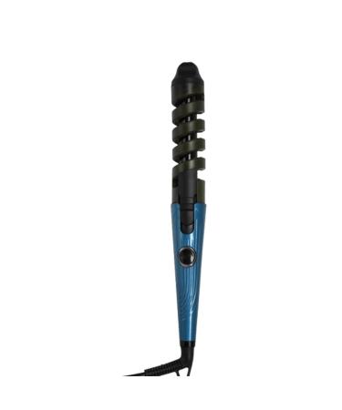 Curling Iron 1 Inch Hair Curling Iron Instant Heat Hair Curler for Short Long Hair Hair Waving Styling Wand (Blue)
