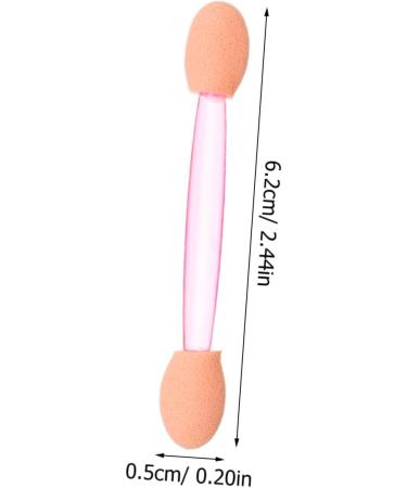 NOLITOY 100pcs Eye Shadow Stick Silicone Basting Brush Dual-ended Girl Pink Rubber Cotton Woman Lip Brush 7.5x0.5cm Pink - Buy Online on GoSupps.com