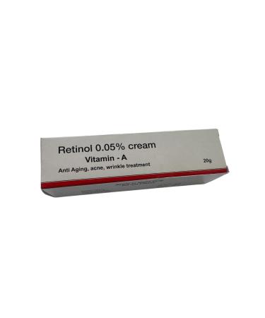 Retinol 0.05 Cream Vitamin A Anti-Aging Formula Scar Treatment Age and Sun Spots 20 g cream 0.05