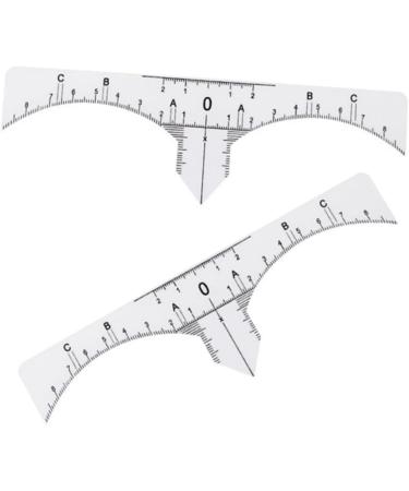 Healeved 20 Pcs Makeup Ruler Brow Ruler Sticker Eyebrow Guide Eyebrow Tools Eyebrow Stencil Disposable White - Buy Online on GoSupps.com