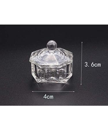 Dart's Dappen Glass for Nail Art with Lid | Acrylic Liquid Powder Holder | Clear Nail Art Cup | Manicure Care Tools - #3 (1 Pack) - Buy Online on GoSupps.com