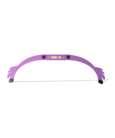 Eyebrow Mapping Tool Simple Adjustable Eyebrow Ruler Set Foldable for Salon (Purple)