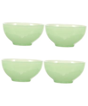 Frcolor 4 pieces of shaving foam shell Shave IT on shave hairdresser decor glass ball bowl to shave shaving equipment of course decorate jade foam foaming bowl man small bowl greenx4stk 11.50x11.50x5.50cmx4pcs