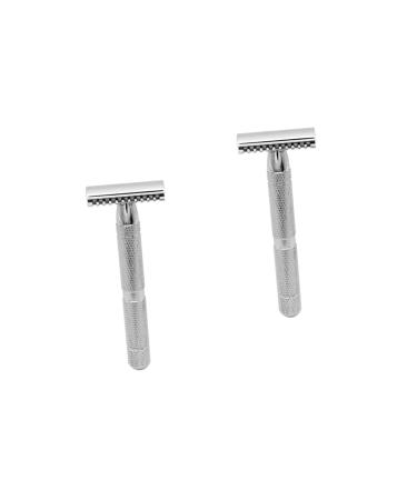 Frcolor 2st m quinas de afeitar para hombres shaveadoras para hombres razor for men wooden razor men razor razor made of steel double razor double head man