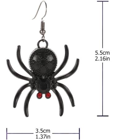 BESPORTBLE Spider Dangle Earrings - 3 Pairs Halloween Jewelry Gothic Ear Drops for Party Favors - Buy Online on GoSupps.com