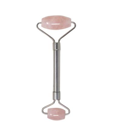 Juanxian fengshuisale Jade double-head massage device natural rose quartz stone slim face neck anti-wrinkle massager W3943 silver silver