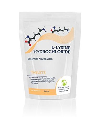 L -lysine hydrochloride 500 mg health nutritional supplement amino acid 30/60/120/180/250 tablets tablets healthy mood uk - 70