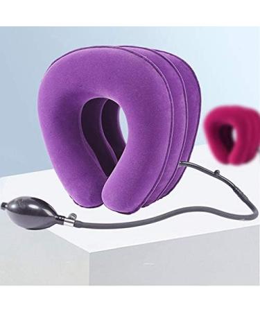ADITAM Cervical Neck Traction Device Inflatable Traction Device Neck Traction Home Use Pain Relief and Spine Alignment Adjustable Neck Stretcher Plus Eye Mask Gift Gray Double The Comfort Royal Blue - Buy Online on GoSupps.com