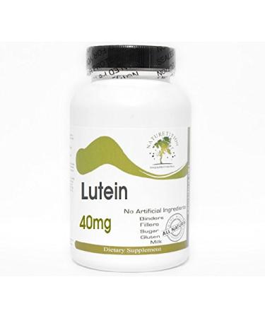 Lutein 40mg 180 Capsules - No Additives Naturetition Supplements