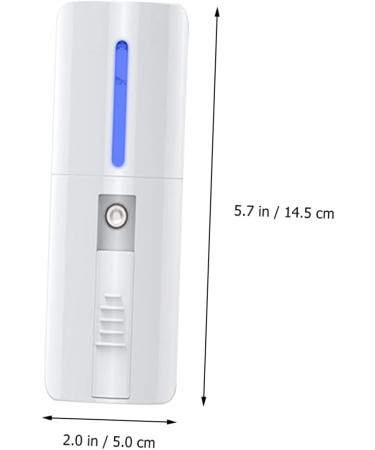 BIUDECO 1pc Hydrating Instrument Nano Mist Sprayer Facial Spray Mister Handheld Sprayer White Abs - Buy Online on GoSupps.com