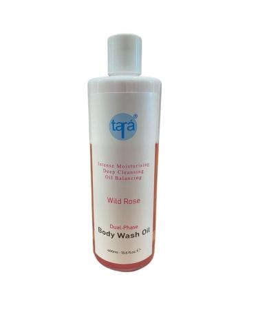 Tara Natural Dual-Phase Body Wash Oil - Wild Rose- 400ml | Intense Moisturing Deep Cleansing & Oil Balancing